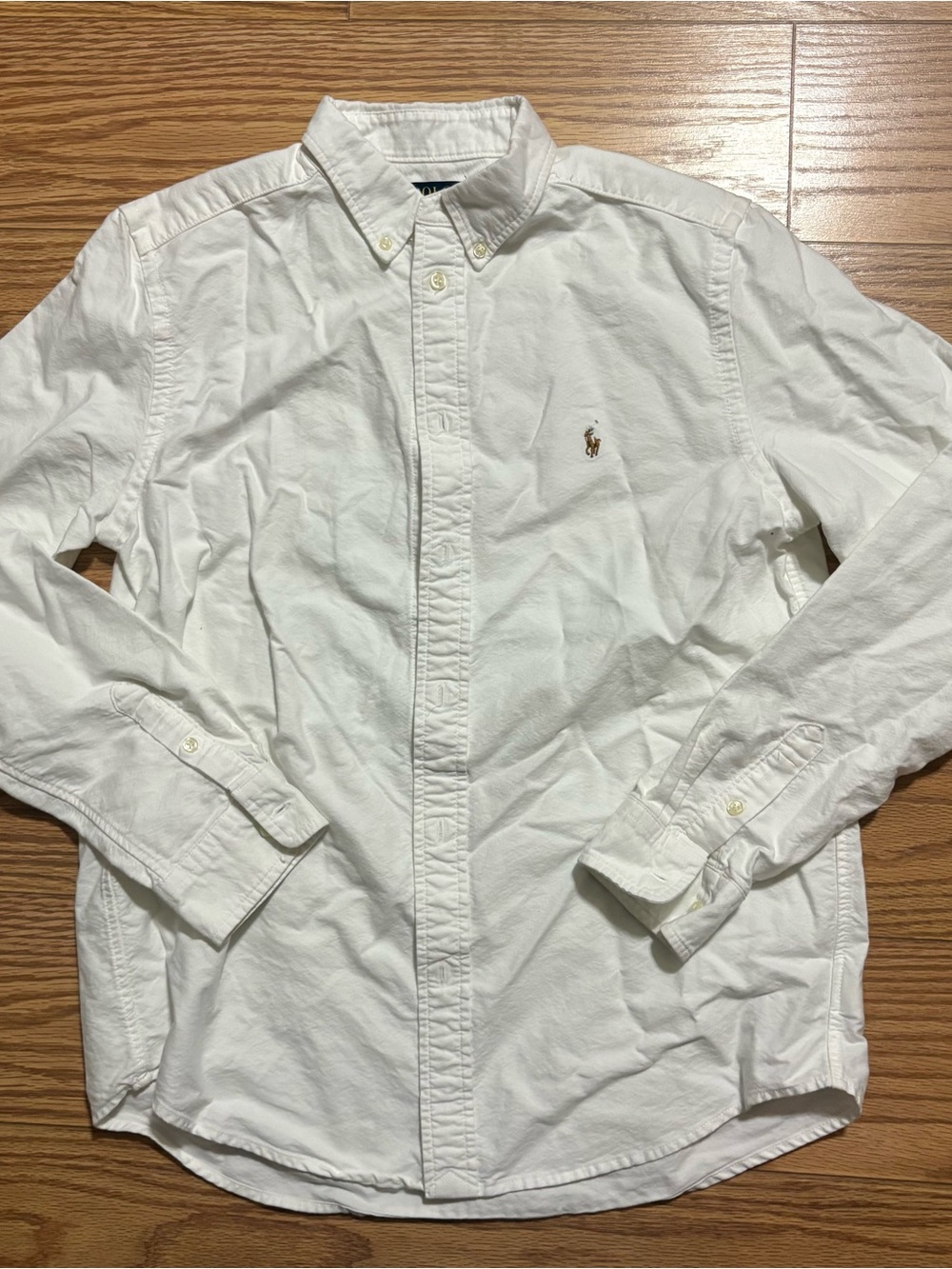 Polo Ralph Lauren White Oxford Button Up Dress Shirt Youth Boys XL 18/20 Classic